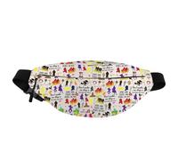 PXTIDY Dorothy Movie Characters Waist Bag Friends The Red Slippers Movie Fans Gifts Crossbody Fanny Pack Portable Pouch