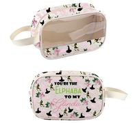 PXTIDY Elphaba Friendship Clear Toiletry Bag You're The Elphaba to My Glinda Cosmetic Organizer Bag Witch Musical Fans Gifts