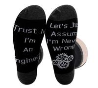 PXTIDY Engineering Mechanical Engineer Gifts for Men Women Trust Me I'm an Engineer Science Socks Funny Engineering School Graduation Gifts