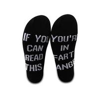 PXTIDY Funny Fart Meaning Gift If You Can Read This You're In Fart Range Novelty Socks For Men Women Fart Zone Joke Gift Funny Gag Gift (FART RANGE)