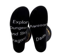 PXTIDY Game Dad Gifts Socks Awesome Dads Explore Dungeons and Slay Dragons Socks Game Dice Gifts RPG Gamer Daddy Gifts
