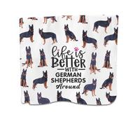 PXTIDY German Shepherd Kitchen Towel Life Is Better With German Shepherds Around Tea Towel German Shepherd Dog Lover Gifts