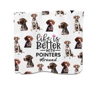 PXTIDY German Shorthaired Pointer Dog Towel GSP Dog Gifts Life is Better With Pointers Around Kitchen Towel GSP Dog Mom Gift