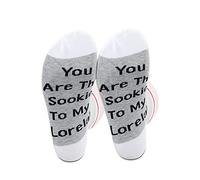 PXTIDY Gilmore Girls Friendship Gift Socks Mother Daughter Gift Sister Gift You are The Lorelai to My Sookie Best Friend Crew Socks for Women (To My Lorelai)