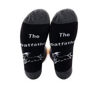 PXTIDY Goat Gift The Goatfather Socks Goat Themed Gift Goat Gifts for Men Farm Farmer Funny Goat Father Lover Socks Gift (The Goatfather)