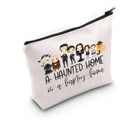 PXTIDY Halloween AD Movie Merch Makeup Bag A Haunted Home is a Happy Home Cosmetic Bag Gothic Halloween Goth Make Up Bag