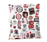 PXTIDY Horror Bookish Tote Bag True Crime Book Club Gifts Horror Night Thriller Reader Shoulder Bag Scary Merchandise