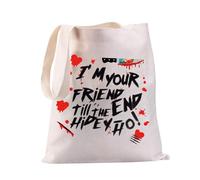 PXTIDY Horror Movies Merchandise I'm Your Friend Till The End Horror Movie Tote Bag Horror Movie Fan Gift