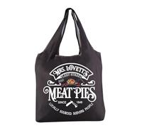 PXTIDY Horror Musical Foldable Shopping Bag Mrs. Lovett's Meat Pies Reusable Grocery Bag Thriller Movies Lover Gift