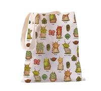 PXTIDY Korok Plant Tote Bag Korok Forest Gamer Gift Flora Of Hyrule Shopping Bag Hyrule Korok Gift