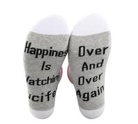 PXTIDY Lucifer TV Show Gift Socks Lucifer Fans Gift Pagan Socks Satan Pentecostal Lucifer Merchandise