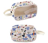 PXTIDY Marry Movie Characters Clear Toiletry Bag Mary Fans Gift Umbrella Cosmetic Organizer Bag Mary Musical Lover Gift