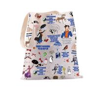 PXTIDY Marry Movie Characters Tote Bag Mary Fans Gift Poppin Umbrella Canvas Tote Bag Mary Musical Lover Gift