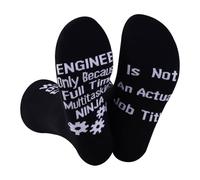 PXTIDY Mechanical Engineer Socks Because Multitasking Ninja Funny Mechanical Engineering Novelty Socks Engineer Gifts