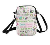 PXTIDY Metastatic Breast Cancer Awareness Gifts Crossbody Bag Breast Cancer Recovery Gift Cancer Fighter Warrior Gifts