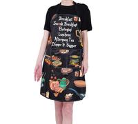 PXTIDY Movie Gifts Breakfast Kitchen Apron with Pockets Breakfast Club Gift Dinner Supper Apron Gift, Black, 72*68 cm (28.34*26.77inch)