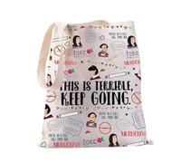 PXTIDY Murder SSDGM Funny Tote Bag SSDGM True Crime Gift for Women Bag Horror Murderino True Crime Murder Podcast Lover Gift