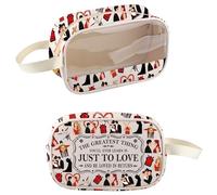 PXTIDY Musical Clear Toiletry Bag The Greatest Thing You'll Ever Learn is Just to Love and Be Loved in Return Bag for Fans