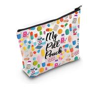PXTIDY My Pill Pouch Makeup Bag Medicine Pouch Cosmetic Medicine Bags for Pills Travel Zipper Pouch Medicine Organizer Bag