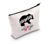 PXTIDY Nana Bear Cosmetic Bag Funny Birthday Mother's Day Gift for Grandma Grammy Grandmother Nonna Gifts (Nana)