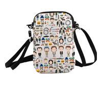 PXTIDY Natural Tv Show Inspired Crossbody Bag Super-Natural Roles Cartoon Pattern Crossbody Purse Super Tv Merch Gifts