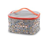 PXTIDY Natural Tv Show Inspired Makeup Bag - Super-Natural Roles Cartoon Pattern Cosmetic Storage Bag