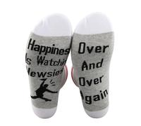 PXTIDY Newsies Musical Socks Broadway Musical Gifts Happiness Is Watching Newsies Theatre Novelty Socks Theater Gifts