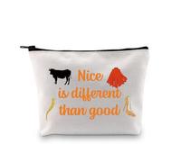 PXTIDY Nice is Different Than Good Broadway Musical Cosmetic Bag Into The Woods Musical Inspired Gift Into The Woods Merch