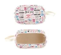 PXTIDY NP Nurse Practitioner Inspiration Bible Clear Toiletry Bag Bible Verse Nursing Cosmetic Bag NP Graduation Gifts