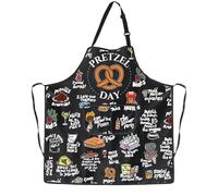 PXTIDY Office TV Show Food Kitchen Apron Pretzel Day Gift Office Food Moments Apron With Two Pockets Adjustable Apron Tv Merch