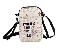 PXTIDY Pastor's Wife Survival Kit Crossbody Bag Religious Pastors Wife Gift Minister's Wife Gift Pastor's Wife Appreciation Gift
