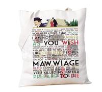PXTIDY Princess Movie Bride Inspired Gift Movie Quotes Tote Bag Reusable Tote Shoulder Bag TV Show Merchandise Fans Gift