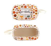 PXTIDY Religious Scripture Clear Toiletry Bag in Everything Give Thanks 1 Thessalonians 5:18 Organizer Bag Christian Gifts