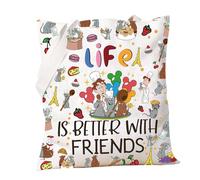 PXTIDY Remy Chef and Friends Tote Bag Life Is Better With Friends Magic Kingdom Trip Gifts Mouse Remy Lover Gift Chef Gifts