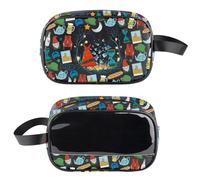 PXTIDY Romance Movie Inspired Gifts Musical Theatre Clear Toiletry Bag Musical Lovers Gift Clear Makeup Organizer Bag, Black, Fashion