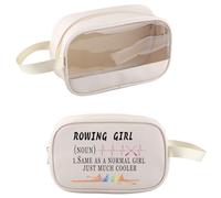 PXTIDY Rowing Clear Toiletry Bag Like a Normal Girl But Cooler Cosmetic Organizer Bag Rowing Competitions Lady Gifts