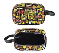 PXTIDY Softball Life Clear Toiletry Bag Game Day Clear Makeup Bag Gifts For Softball Lovers Players Coaches Teams, Black, Fashion