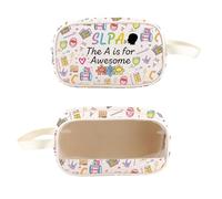 PXTIDY Speech Therapy Clear Toiletry Bag SLPA Gift Speech Language Pathology Assistant Gift SLPA Thank You Gifts