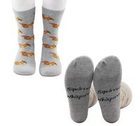 PXTIDY Squirrel Whisperer Socks Gift for Funny Animal Squirrel Lovers Fans Feeder Lady Gift Socks for Women