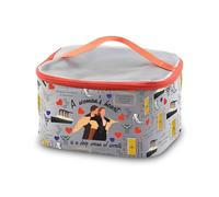 PXTIDY Titani Movie Cosmetic Bag Jack Rose Fans Gifts A Woman's Heart is a Deep Ocean 1912 Rms Famous Ship Bag Valentines Gift