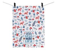 PXTIDY UFFDA Norwegian Kitchen Towel Scandinavian Gift Norway Souvenir Gift Minnesotas Sayings Norwegian Dish Tea Towel (Less UFF mj)