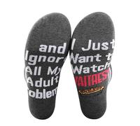 PXTIDY Waitress Musical Socks Waitress Gifts I Just Want to Watch Waitress Broadway Musical Novelty Socks for Fans