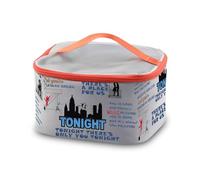 PXTIDY West Side Story Music Cosmetic Organizer Bag Broadway Musical West Story Tony & Maria Merch Broadway Merch