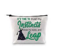 PXTIDY Witch Musical Inspired Makeup Bag It’s Time to Trust My Instincts Witchy Gift Broadway Musical Merch Witch Fans Gift