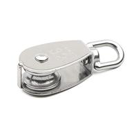 Pxyelec 304 Stainless Steel Single Pulley Block M32, Silver