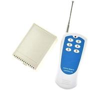 Pxyelec DC 12V 1000M 6-Channel Wireless Remote Control Switch White&Blue Transmitter