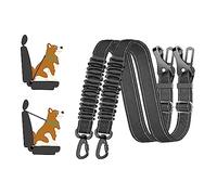 PXYOBTO Dog Seat Belt, 2 Pack Adjustable Dog Seat Belts, Dog Seat Belt Leash, Reflective Elastic Safety Belt with Hook
