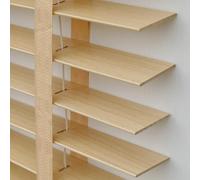 Pxzybd Venetian Blinds 50cm 60cm 70cm 80cm 90cm 100cm 110cm 120cm,Solid Wood Venetian Shades 50mm Slats,Blackout Horizontal Shutters,Wooden Blinds for Windows,Privacy Curtains,W×H-80x100cm/31.5x39in