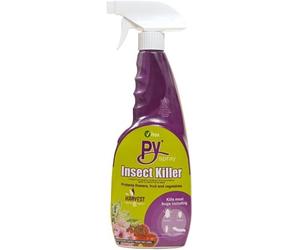 Py Bug Killer Insecticide Spray 750ml - Fast-Acting Natural Pyrethrin Formula Kills Flies, Mosquitoes, Cockroaches and a Broad Range of Household and Garden Pests Indoors and Outdoors, Ready to Use