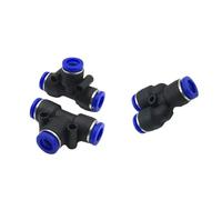 PY PE T Y Shaped Tee 4 6 8 10 12 16mm 3 Way Port Pneumatic Pipe Connector Tube Air Hose Quick Release Fittings 5Pcs(Pe8,5PCS)
